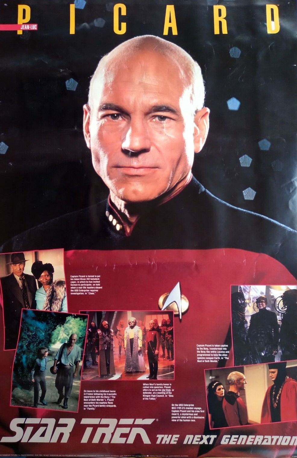 Posters: Pixels, Deep Space Nine (1992), Picard, The Next Generation (1993), Jack Daniels, etc. - Image 3 of 6