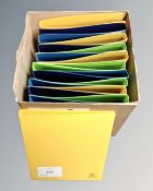 A box containing 20 A4 ring binders, new.