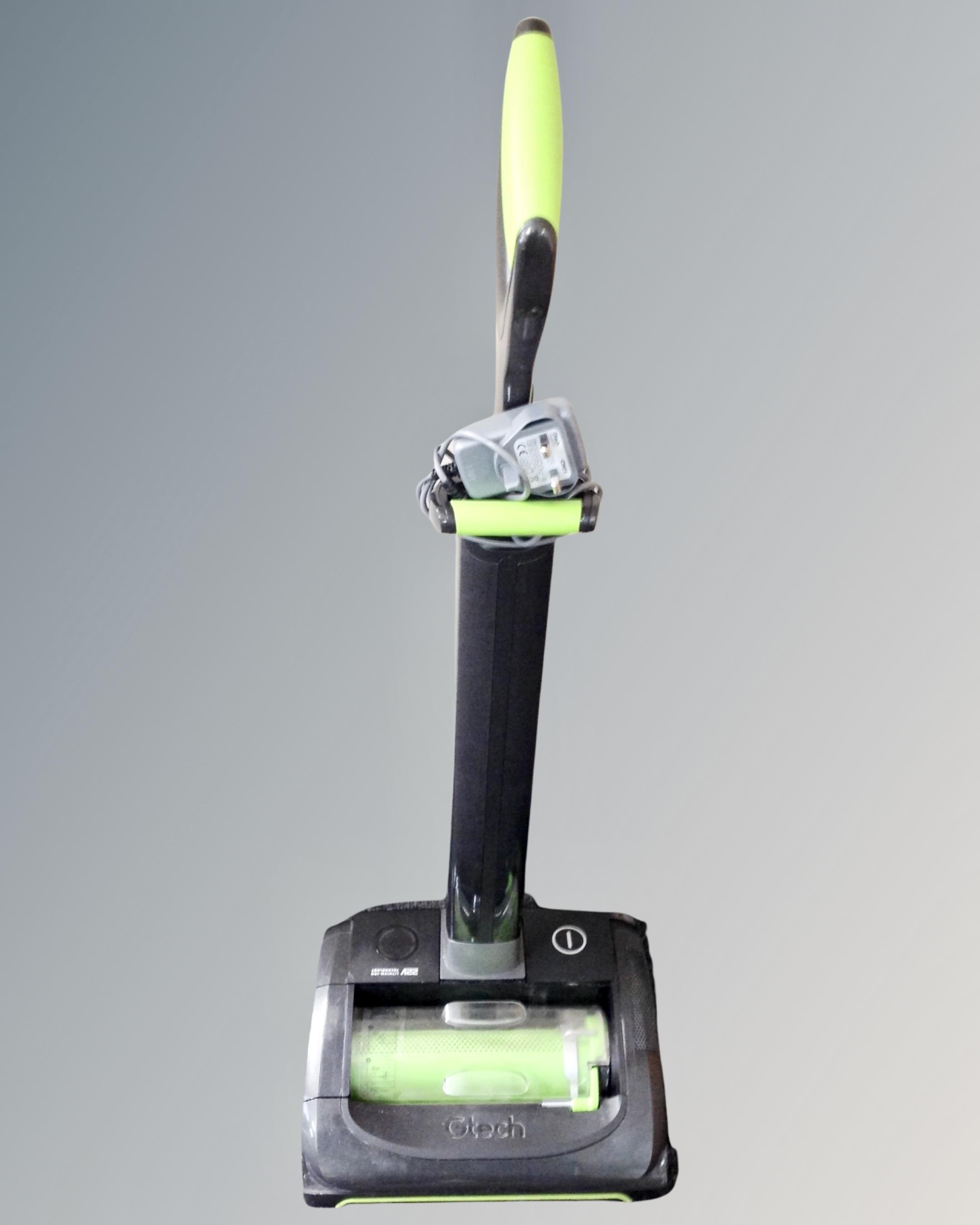 A Gtech Air Ram K9 cordless electric vacuum.