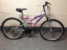 A lady's Universal Shimmer full suspension mountain bike