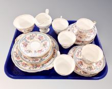 20 pieces of Aynsley bone tea china.