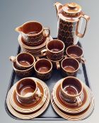 A Hornsea pottery coffee service.