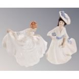 Two Royal Doulton figures, Margaret HN2397 and Pamela HN2479.