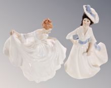 Two Royal Doulton figures, Margaret HN2397 and Pamela HN2479.