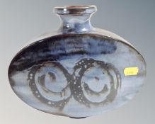 A Welsh Llangollen ovoid pottery vase.