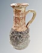 An S. Hollingsworth studio pottery jug.