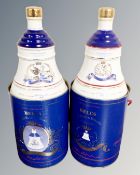 Two Bells Old Scotch Whisky Royal decanters to commemorate the Birth of Princess Beatrice and