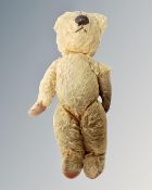 A vintage mohair teddy bear
