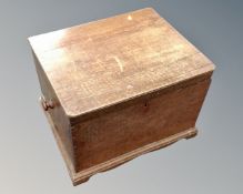 An oak storage box