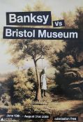 Banksy vs Bristol museum Klansman Poster. Showing a Ku Klax Klan / KKK member hanging from a tree.