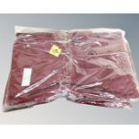 Eight Work Bear maroon XL polo shirts, new and tagged.