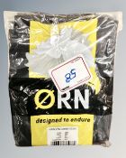Two pairs of Orn padded work trousers, black size 34R.