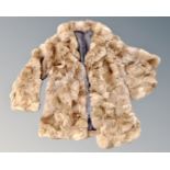A French rabbit fur coat