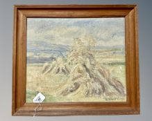Wagner : Haystacks, oil on canvas,