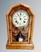 A late 19th century mantel clock