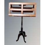 A twin sided music stand (matches previous lot)