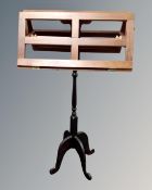 A twin sided music stand (matches previous lot)