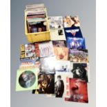 A crate of vinyl records - Steve Gibbons, Styx, 10CC, Europe, Petshop Boys, Van Halen,