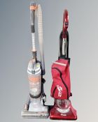 A Vax Air Stretch vacuum together with a light and easy vacuum