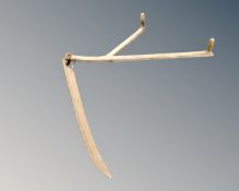 An antique scythe