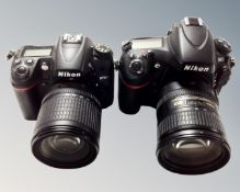A Nikon D800 digital camera numbered 6136260 with AF-S Nikkor 18-200mm lens,