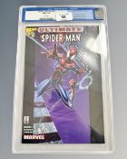 Marvel Wizard Publication - Ultimate Spider Man # 1/2, CGC Universal Grade 9.6, slabbed.