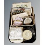 A tray of vintage lady's purses,