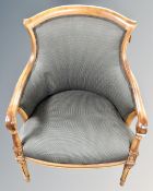 A reproduction armchair