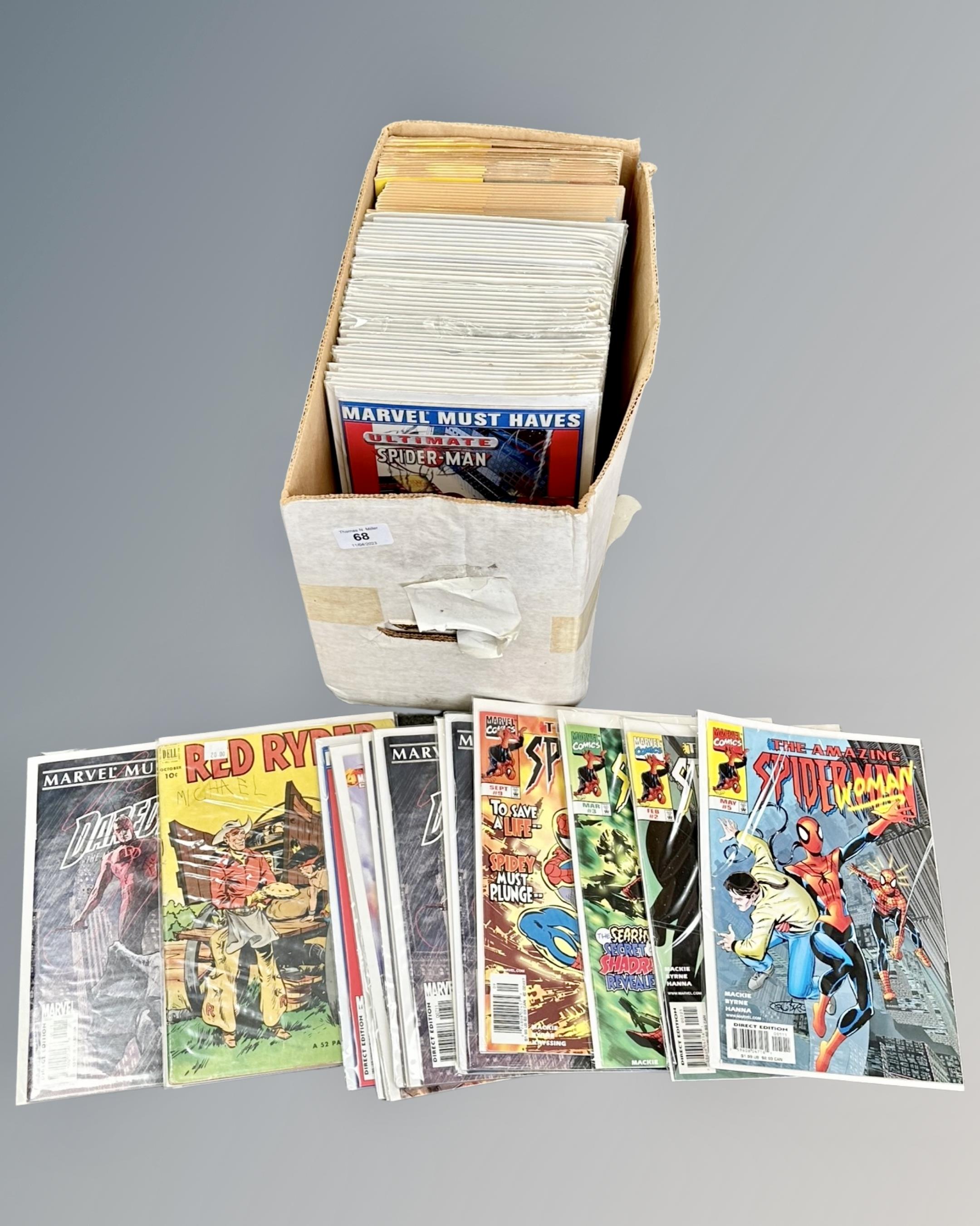 A collection of comics to include Marvel must Haves, Classics illustrated,