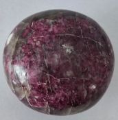 Polished natural tourmaline Quartz crystal Stone.