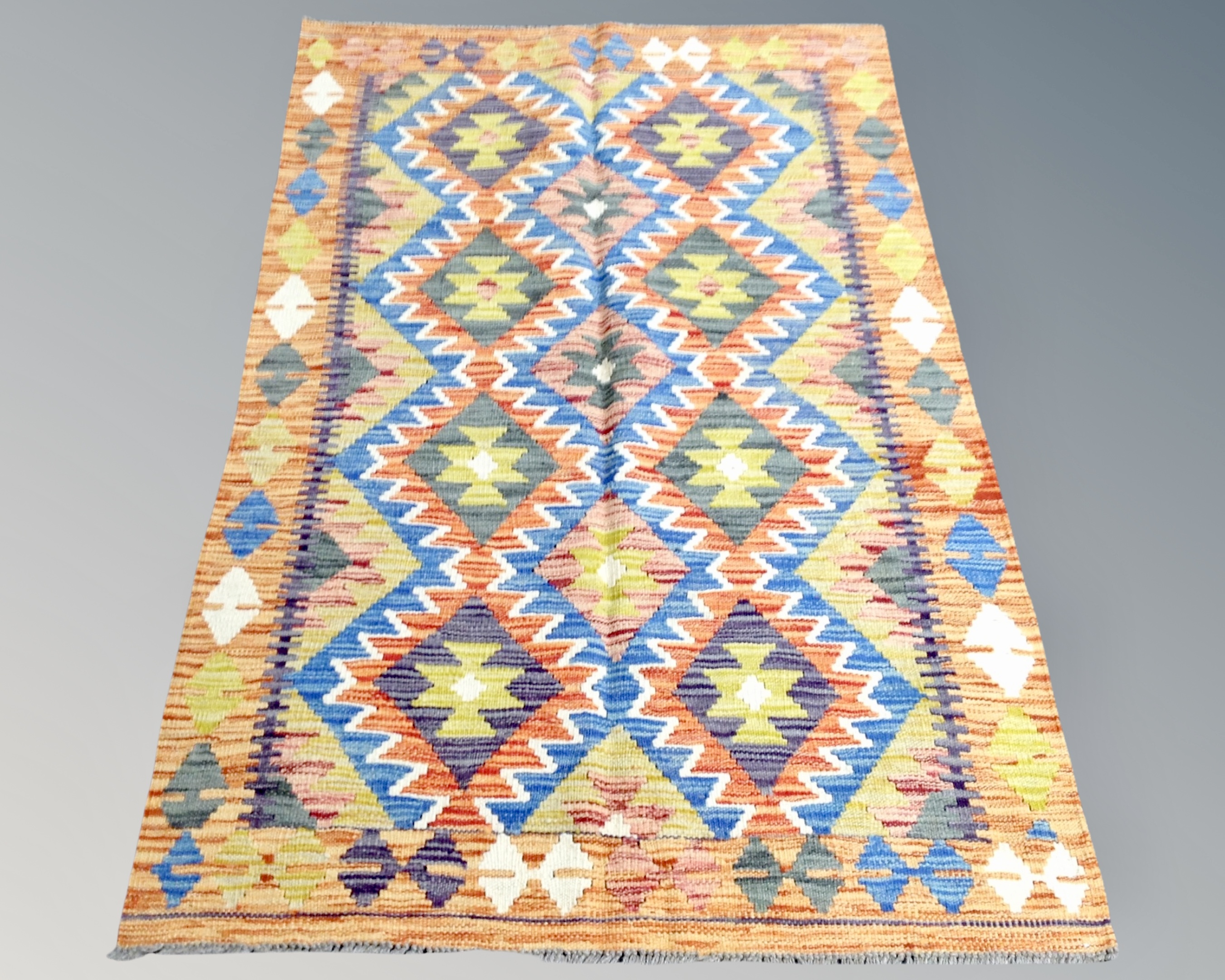 A Chobi kilim 156cm by 97cm