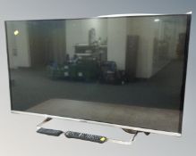 A Panasonic TX-42AS650B LCD TV with remotes