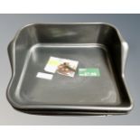 Four moulded plastic potting trays, new.