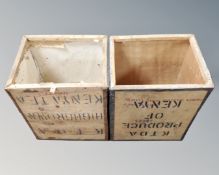 Two tea chests