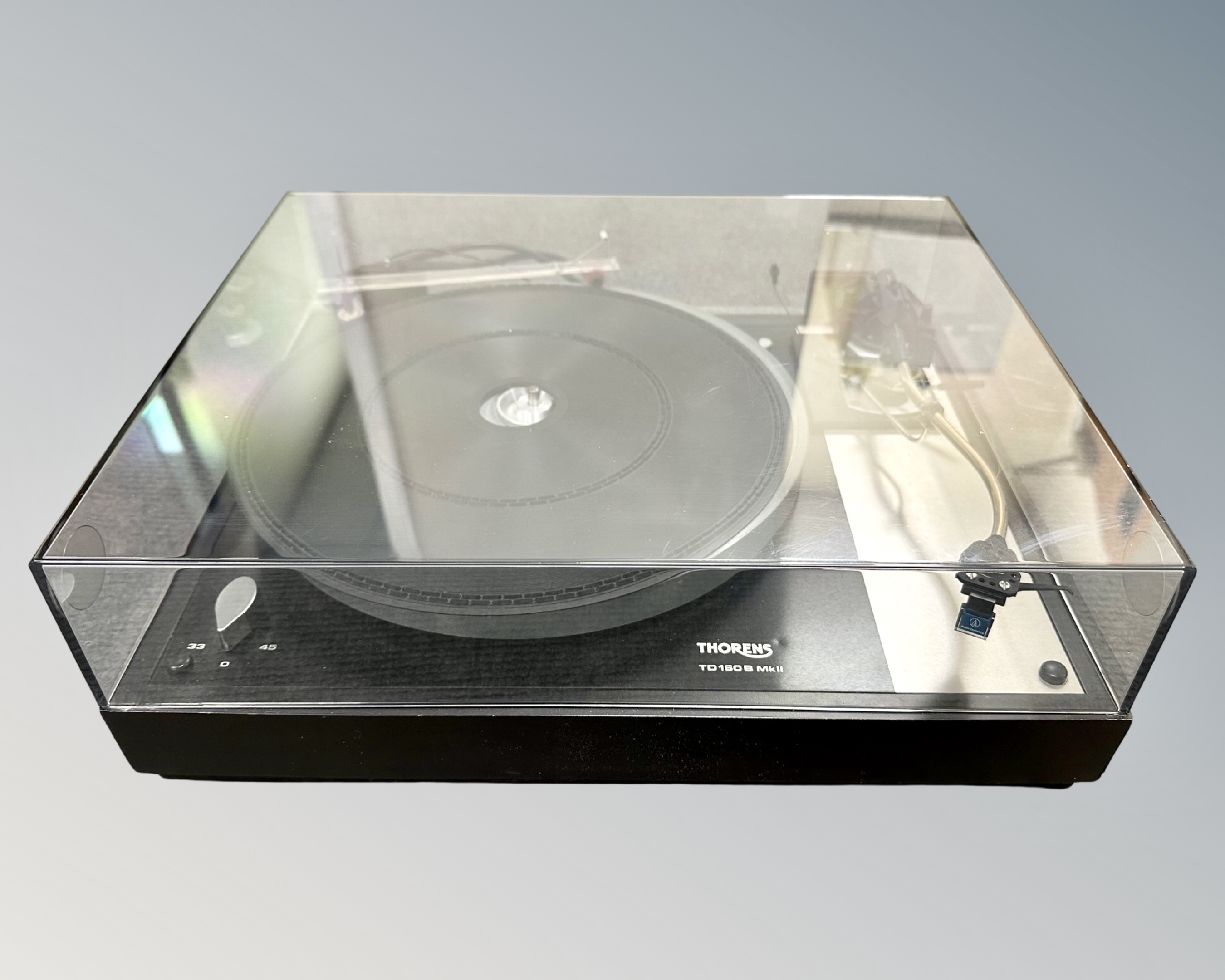 A Thorens TD-160B MK II turntable with SME arm and lead. - Image 2 of 2