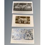 Original Newcastle United team photographs 1934/35, 1937/38 and 1938/39 season.