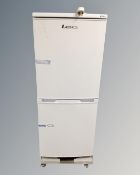 A LEC upright fridge freezer