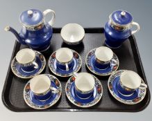 A 15 piece Maling fruit patterned coffee service.