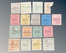 A collection of Football England International tickets England / Scotland, Hampden 1954, 1956, 1960,