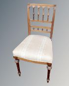A Victorian rosewood occasional chair