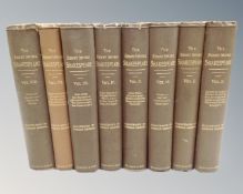 Eight antique volumes,