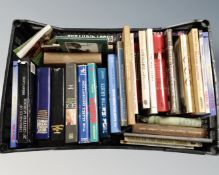 A crate of books relating to war, reference,