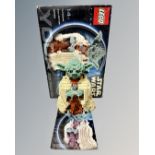 A Lego Star Wars 7194 Yoda with instructions and box.