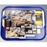 A Lego Star Wars 75258 Anakin's Pod Racer 20th Anniversary edition, with mini-figures,