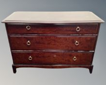 A Stag Minstrel three drawer chest