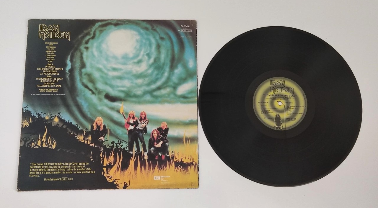 First pressing of Iron Maiden's 'The Number of the Beast' LP 1982. - Image 2 of 2