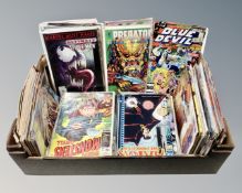 Approximately 150 assorted Marvel and DC comics including Where Monsters Dwell, Captain America,