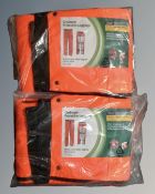 Two pairs of chainsaw protective leggings, class 1:20M/S, new.
