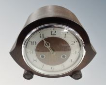 An Art Deco eight-day mantel clock.