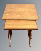 A nest of two 20th century teak G Plan tables